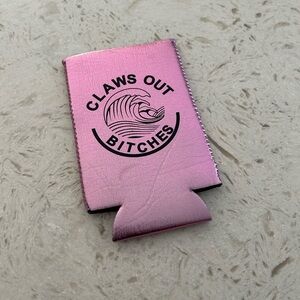 NEW White Claws ‘Claws Out’ Pink metallic Can Koozie